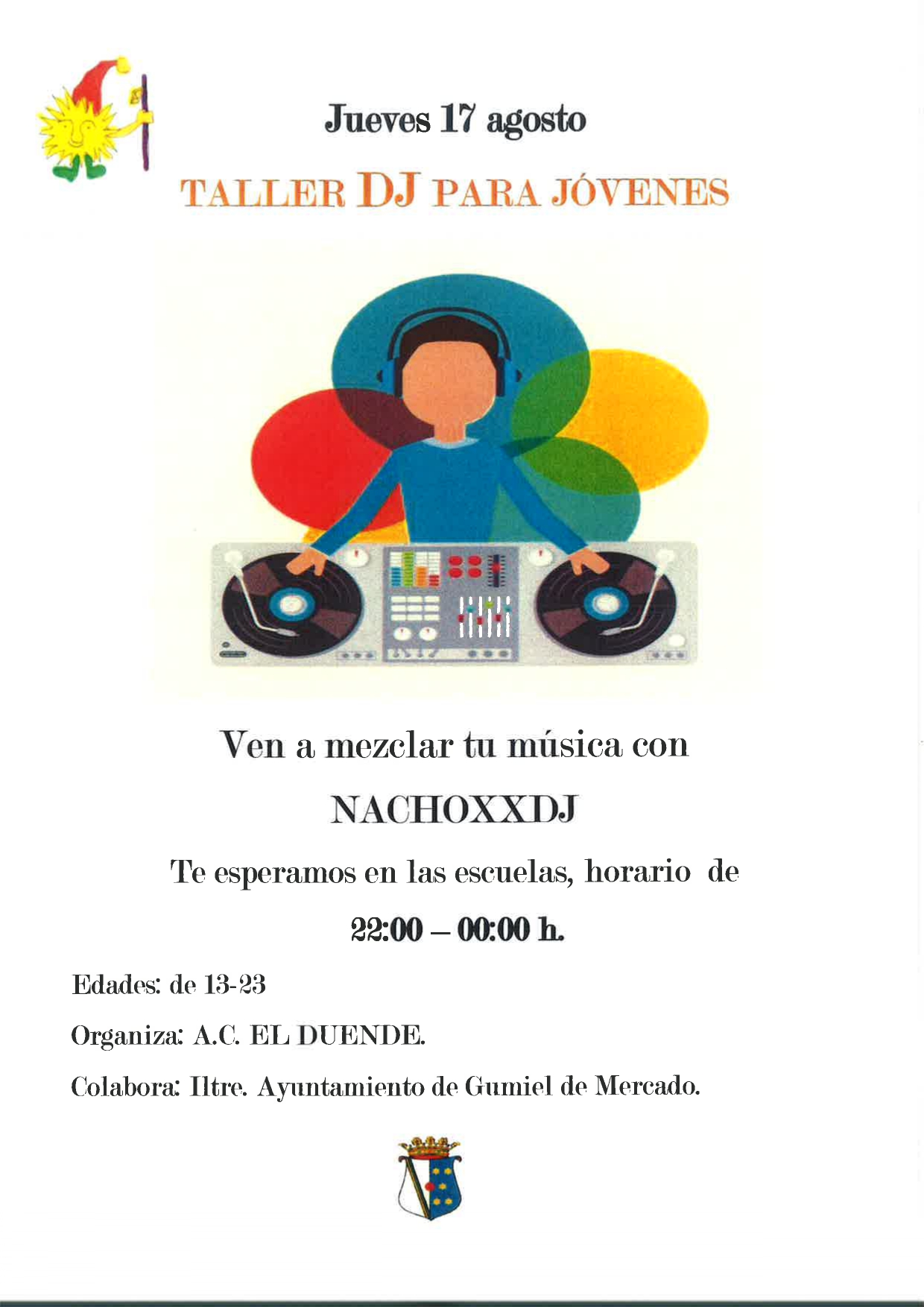 TALLER DE DJ PARA JÓVENES